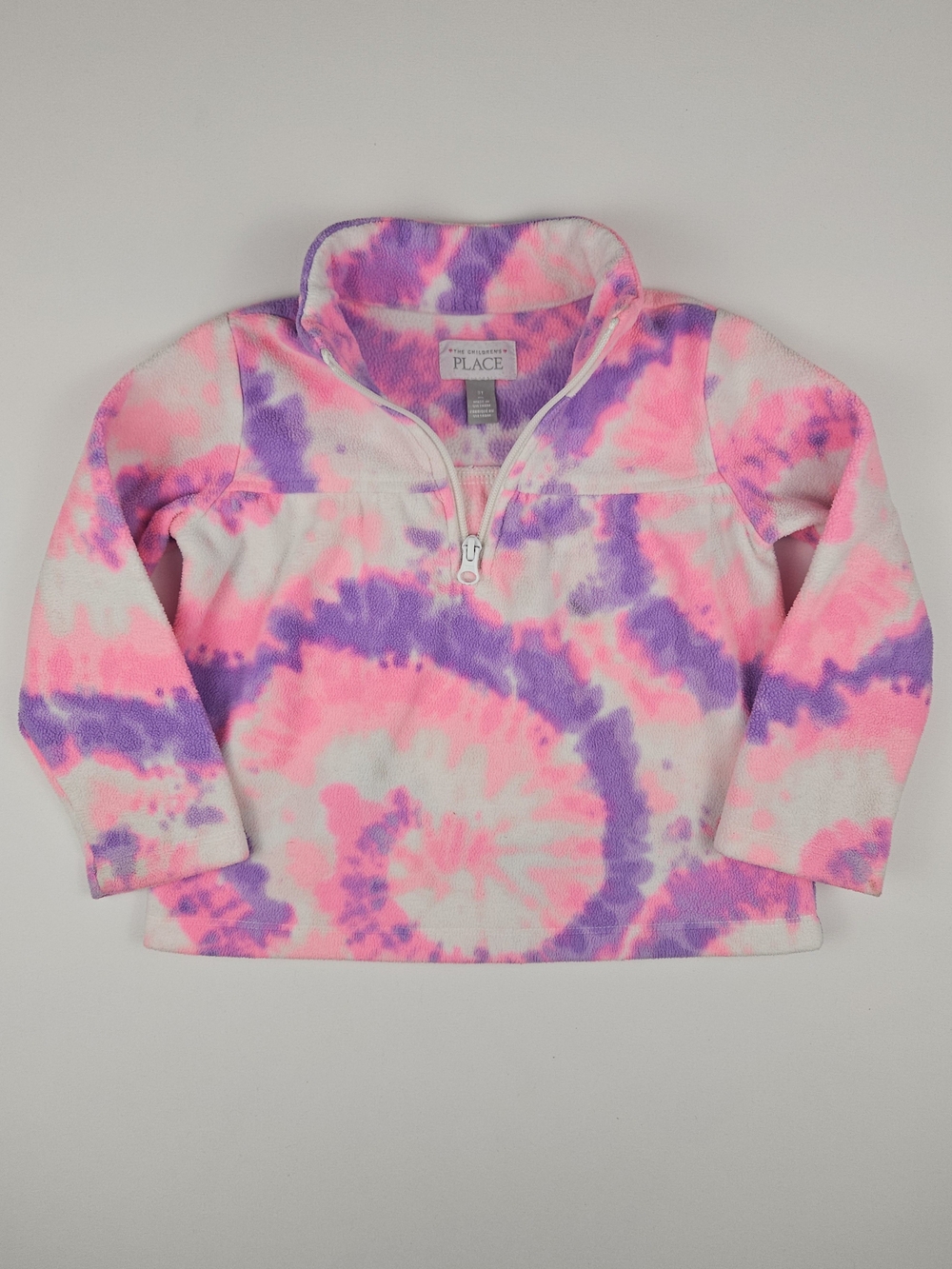 5/$25 The Children’s Place Girls 3T Tie Dye Fleece Pullover Quarter Zip